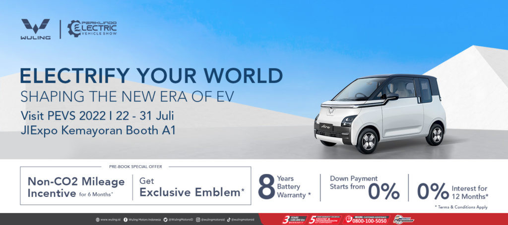 Wuling Air ev Hadir di PEVS 2022! Wuling Air ev Hadir di PEVS 2022!